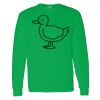 Heavy Cotton 100% Cotton Long Sleeve T Shirt Thumbnail