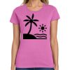 Ladies Heavy Cotton 100% Cotton T Shirt Thumbnail