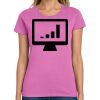 Ladies Heavy Cotton 100% Cotton T Shirt Thumbnail