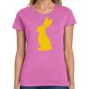 Ladies Heavy Cotton 100% Cotton T Shirt Thumbnail