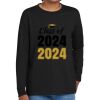 Youth Heavy Cotton 100% Cotton Long Sleeve T Shirt Thumbnail